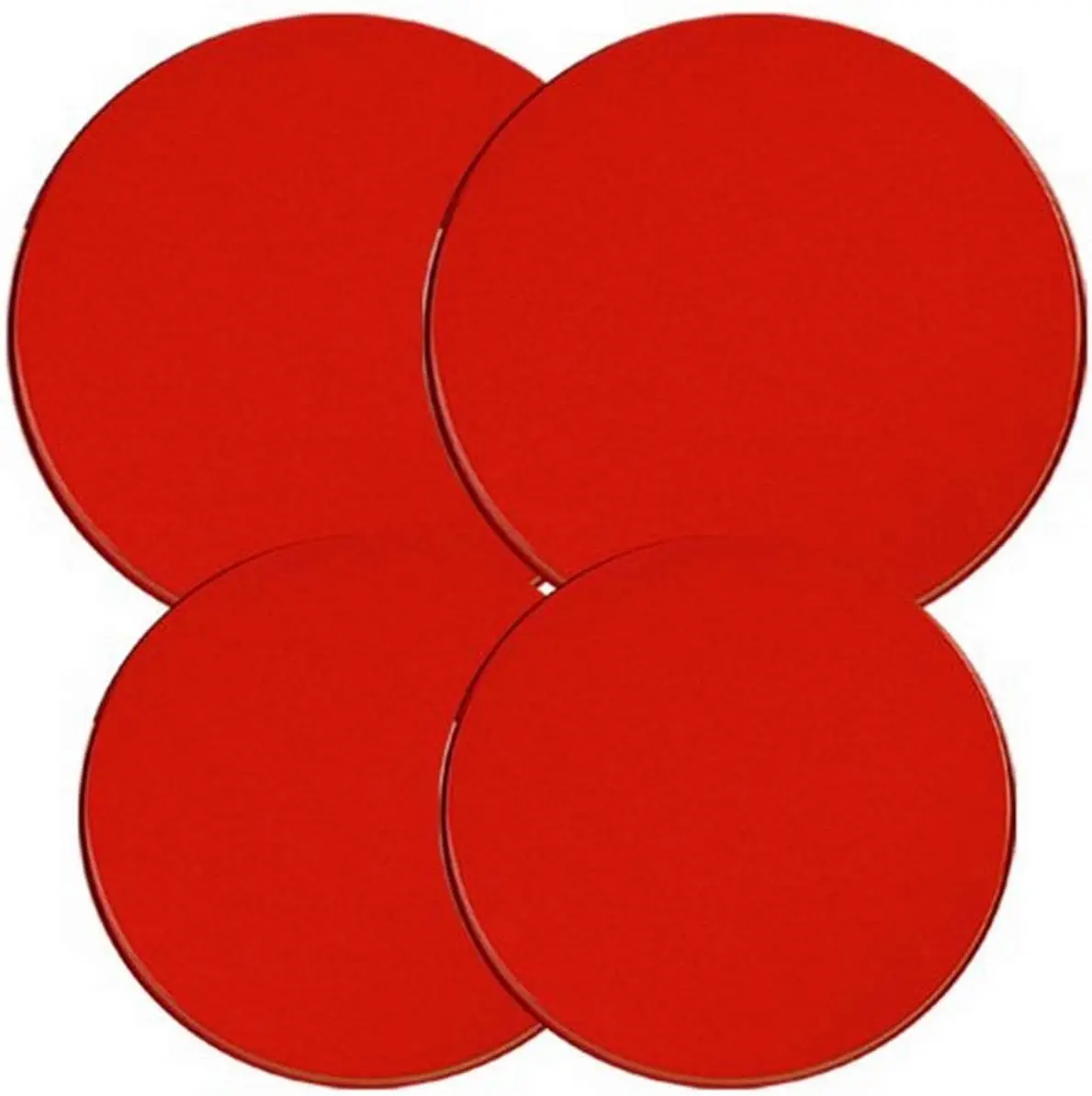 Electric Stove Burner Covers, Set of 4, Red