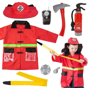 Firefighter Role-Play Set, Water Spray Fire Extinguisher, Sound Effect Radio, Breathable Fire Suit, Home Play Toy, Pretend Play Accessories, Role Playing Accessories