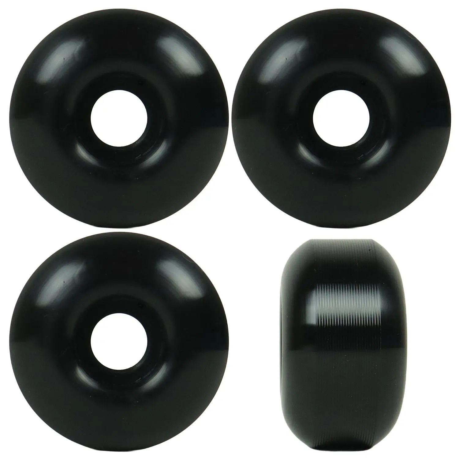 Skateboard Wheels 54mm x 31mm High Rebound 99A Black