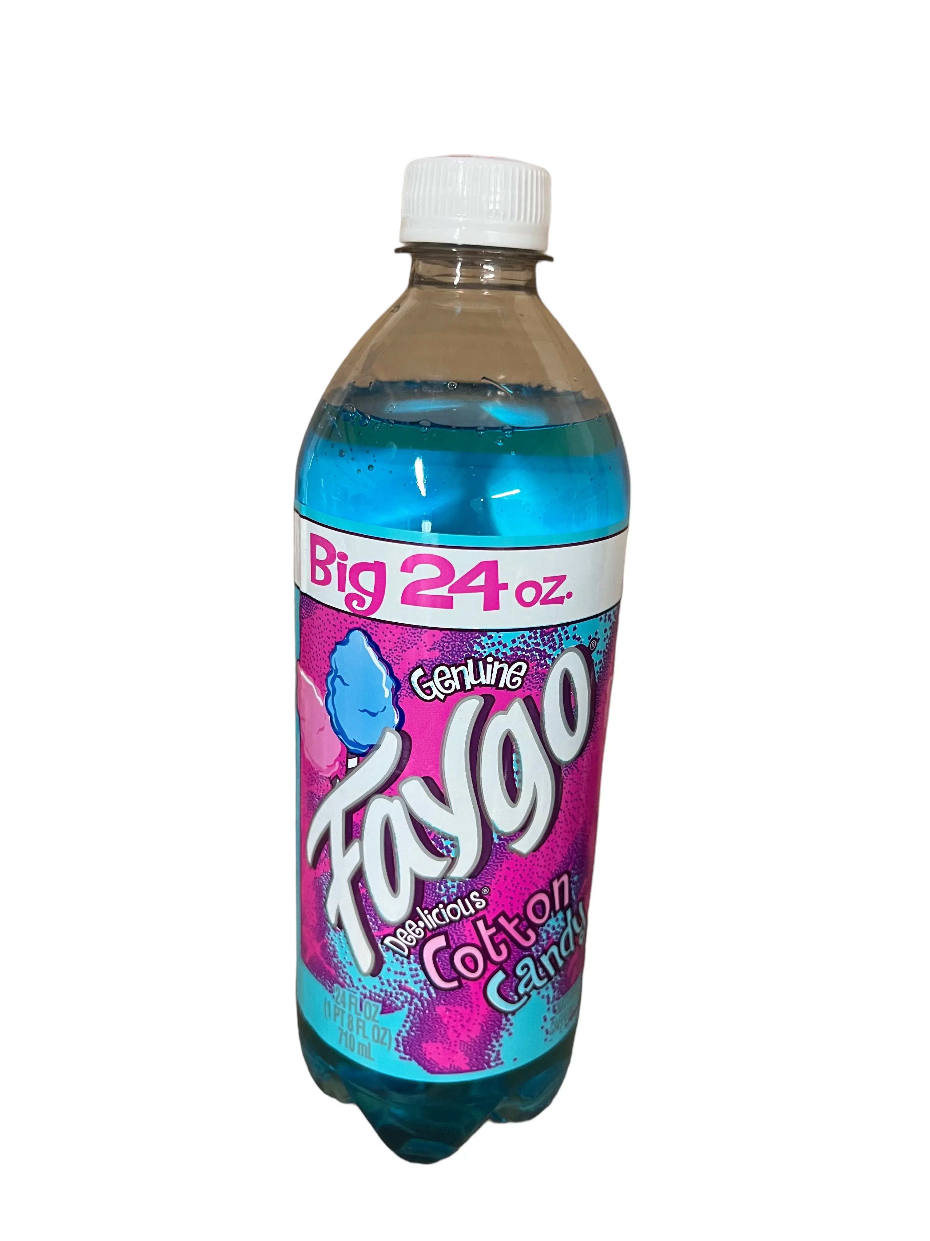 Faygo Pop Cotton Candy Soda 24 oz Bottle (1 Bottle)