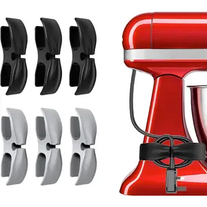 Cord Organizer for Home Kitchen Appliances - 6pack Cord Wrapper, Holder, Hider,Keeper Useful Home Essentials Kitchen Must Have Appliance Accessories for Countertop