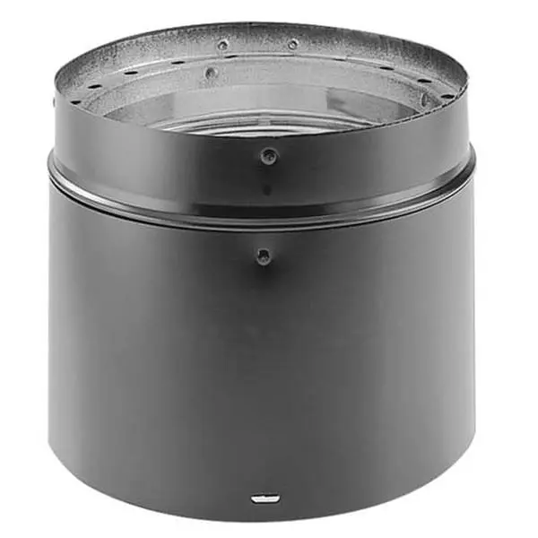 DuraVent 8887 12in Stove Pipe - 26 Gauge Aluminized Steel Double Wall Smoke Vent, 7in Adjustable for Wood Fuel Applications, Smoke Venting Extension Tubes & Pipe Fittings Accessories, Double Wall Pipe