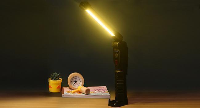 Rechargeable LED Work Light & Grill Light, Magnetic Base, 7 Modes, Portable Work Light for Repairs & Outdoor Use, Tool Gifts