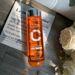 K-Beauty Brightening Toner - Vitamin C Hydrating Facial Toner with Hyaluronic Acid & Niacinamide