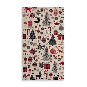 360 Stand Rectangular Christmas Gift Print Tablecloth - 58x102 in Large Dining Table Linen, Soft Household Kitchen Textile for Indoor Use, Decor Ornaments for Room & Household Items Decor, Decoration
