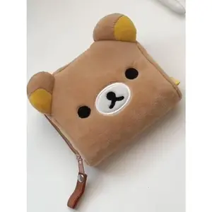 Mini 3D Anime Girl Plush Coin Purse – Kawaii Card Holder & Portable Wallet, Cute Gift for Kids & Teens