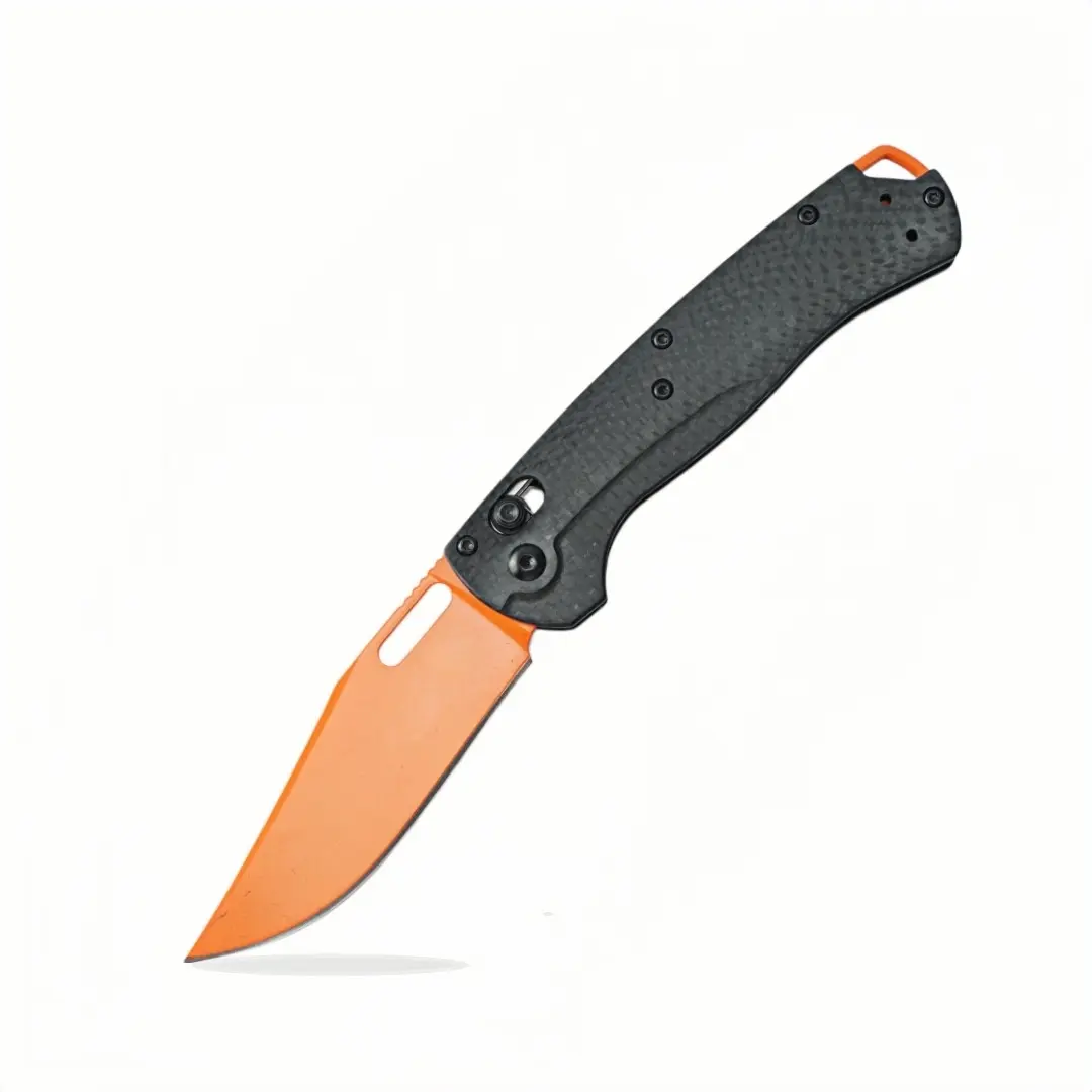 1pc 15535 folding knife, carbon fiber handle, high-quality knife, fruit knife, pocket knife