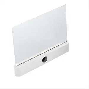 Rechargeable Clear LED Flat Reading Light with 3 Colors & Timer Adjustable Rgb Lighting Plate Lamp Book Full Page Light White for Christmas New Year Home Use