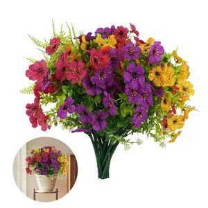 12/24 Pcs artificial flowers, 14in realistic plastic faux blooms. Suitable for home, hotel, office and outdoor use. UV-resistant garden foliage, all-season decorative ornaments. An ideal choice for Valentine’s Day and Mother’s Day. (Vase not included)