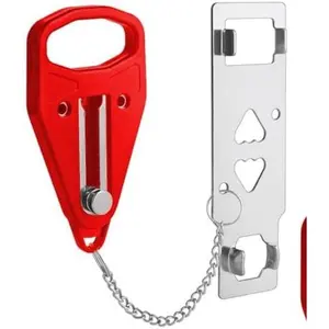 Portable Door Lock for Travel, Door Lock Self-Defense Security Device for Home, Apartment, Hotel, Living Motel, School Dorm, House