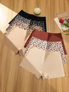 Women's Solid Color Boyshorts, Breathable Comfortable Panty for Daily Wear, Women's Underwear for All Seasons, Fashion Breathable Underwear