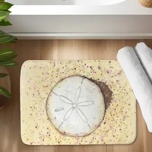 360 stand Sand-Dollar Coastal Hygge Bath Mat - C1BM172490OGTS, 17x24 in Rectangle Absorbent Foam Bath Mat for Shower, Cozy Home Bathroom Decor Accessory, Foam Bath Mats, Non-Skid Bath Mats