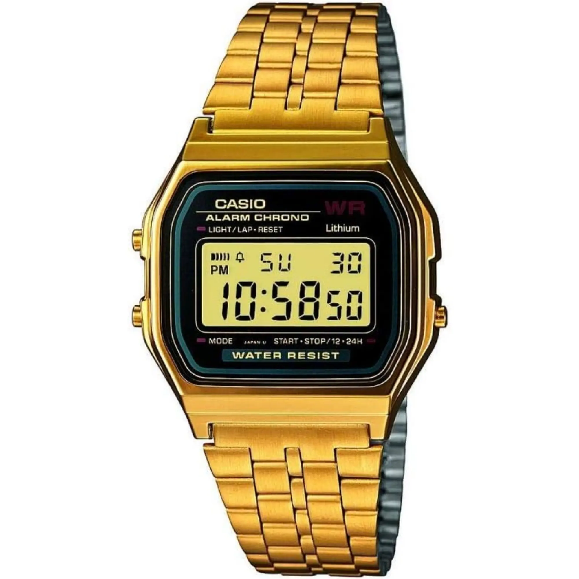 Casio Vintage Gold Stainless Steel Digital Watch - A-159WGEA-1DF