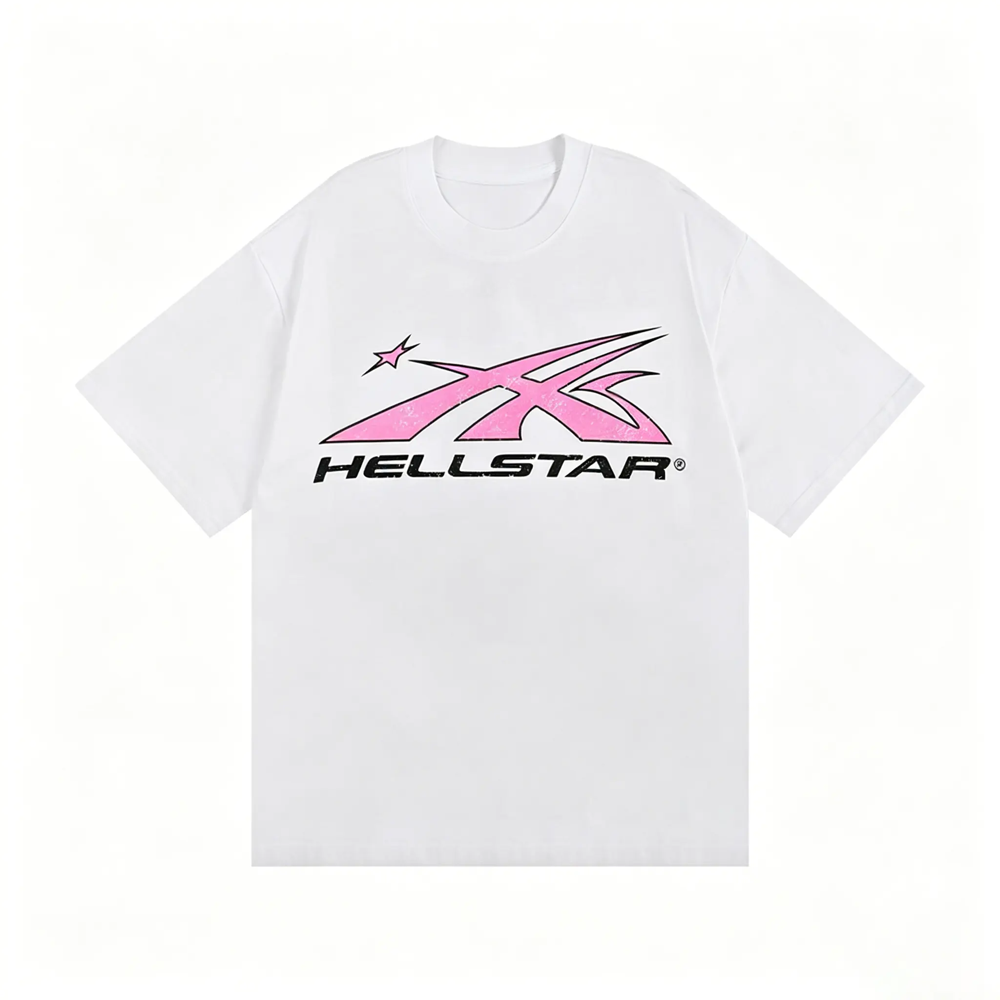 Drip Outfits Boys Graphic Tees 90s Graphic Tees Streetwear Clothing Top Cyber Star Pink Flare Design Premium Heavyweight Cotton Black Crewneck Free Shipping