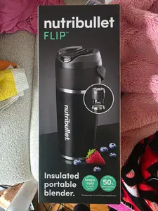 NutriBullet Flip Insulated Portable Blender (Black)