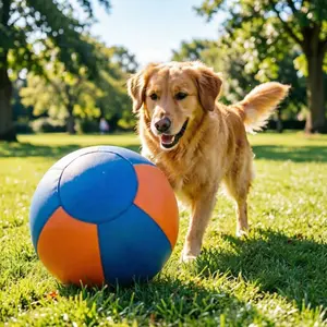 Durable 45cm Dog Herding Ball, Tear-Proof Bite-Resistant Interactive Toy for Large & High Energy Dogs