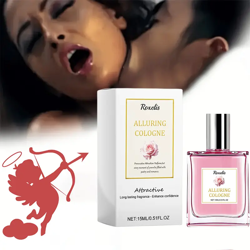 Roxelis Alluring Rose Pheromone Cologne for Women, 15ml Long-Lasting Floral Scent Fragrance Perfumes, Portable Distinctive Aroma Fragrance Floral for Dating, Romantic Gift for Her, Distinctive Fragrance