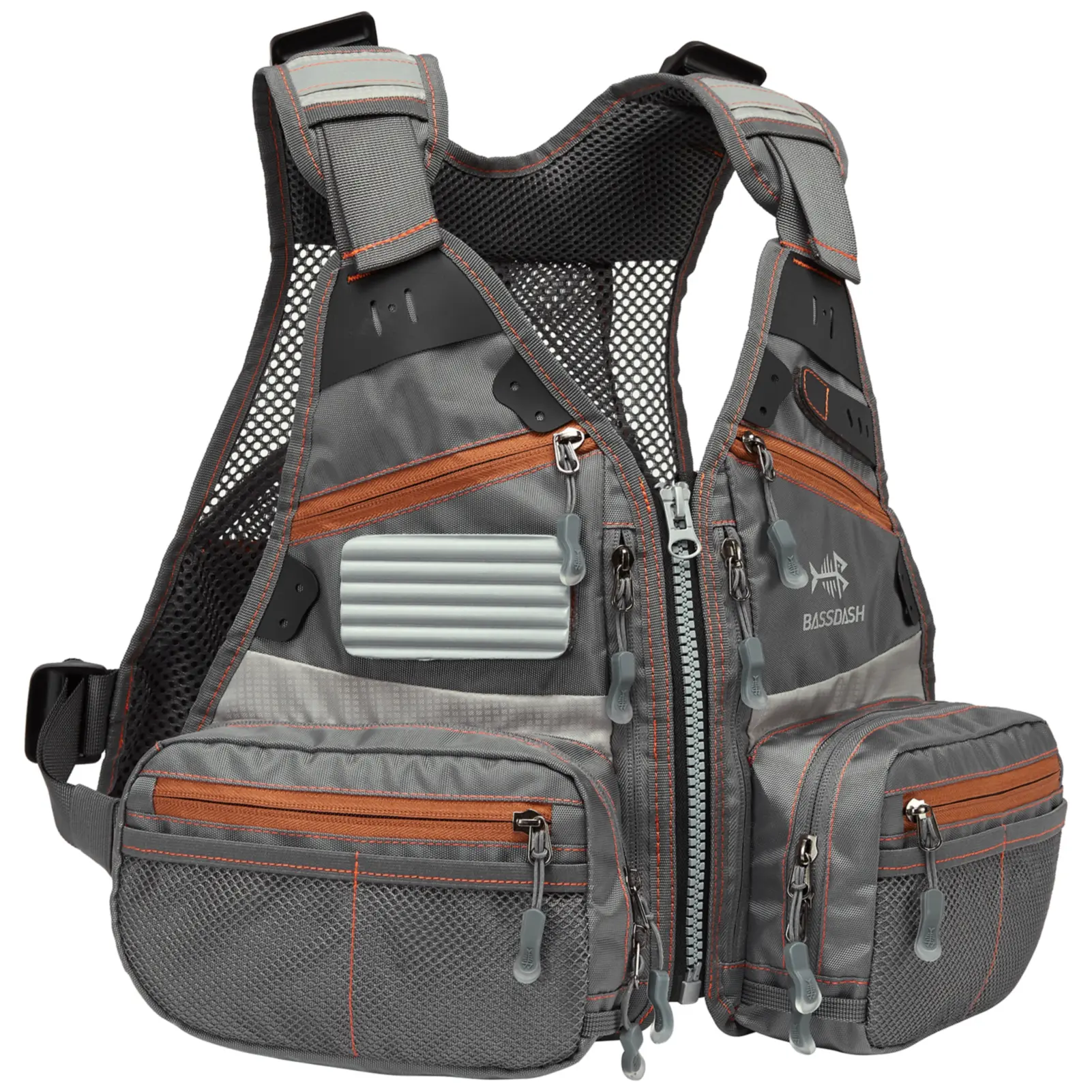 Bassdash FV09 Fly Fishing Vest for Youths Kids Adjustable Size with Multiple Pockets Trout Bass Fishing Gear