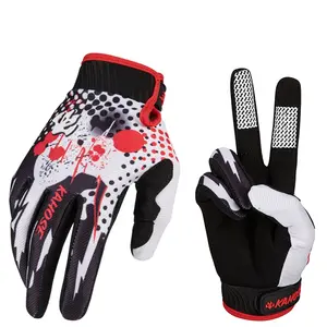 Touchscreen Dot Design Gloves, Unisex Long Finger Full Coverage Outdoor Sports Thin Breathable Mitts, Ideal for All-Weather Use, Soccer Gear