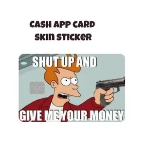 Set of two cash app card decals