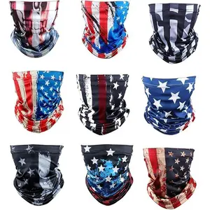 Sun Protection  Mask  Gaiter - 9 Pack Breathable UV Protection Scarf for Men & Women, Hiking, Cycling, Fishing