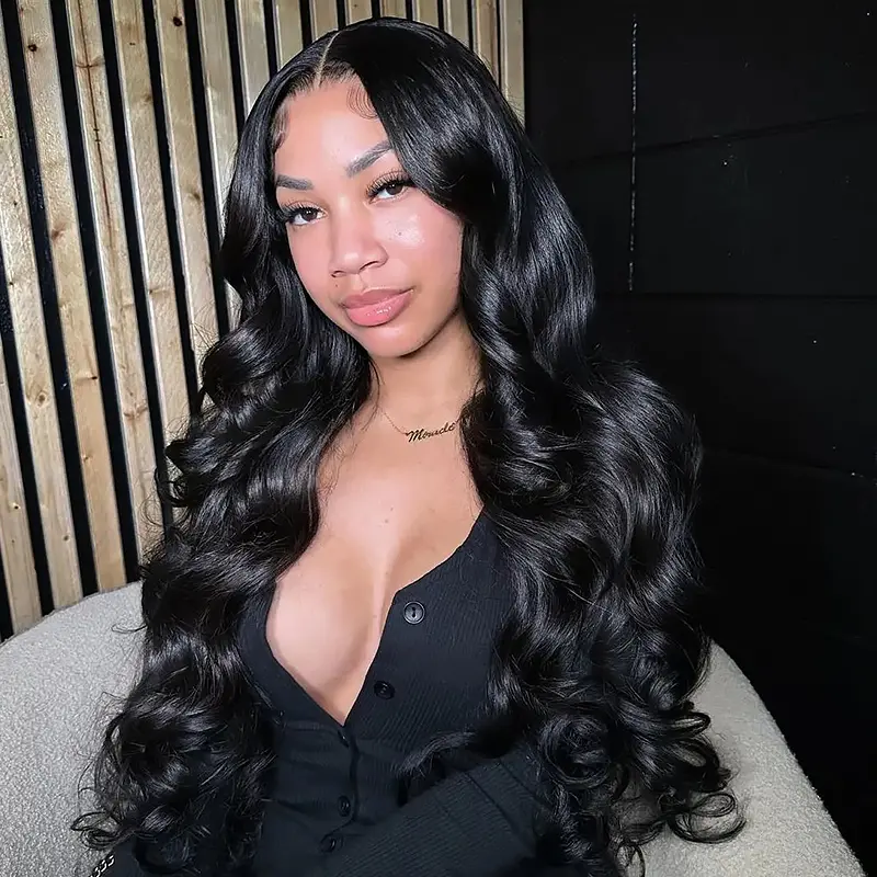 Wiggins Hair Body Wave 7x4 Closure Wig Ready to Go Glueless Wig Pre Cut Lace Pre Bleached Knots Wig Pre Plucked Beginners Friendly Glueless Wig Human Hair