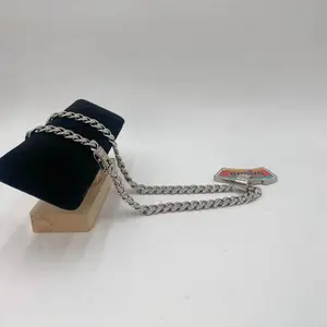 (L Q) QGANCLE Oil Drip Hip-Hop Pendant Necklace Cuban ChainChokeChainAccessories Men's Necklace The Perfect Giftfor Boyfriends Unisex Design