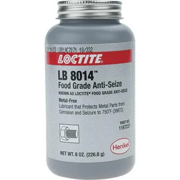 Loctite Metal-Free General Purpose Anti-Seize Lubricant - 8 oz Brush Top Applicator, 750°F Heat Res, Model 1167237