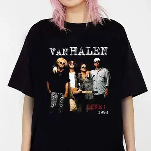 Van Halen Inspired Retro Rock Tour Poster Design Unisex T-shirt YC010130