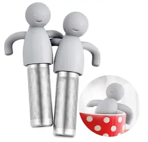 TIKA 2-Pack Stainless Steel Loose Leaf Tea Infuser with Silicone Handle, Fine Mesh Tea Strainer Ball for Mugs and Cups