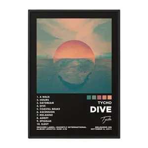 Tycho - Dive Album Cover Poster Unframed / Music Gift / Music Wall Decor / Fan Gift / Decor Home