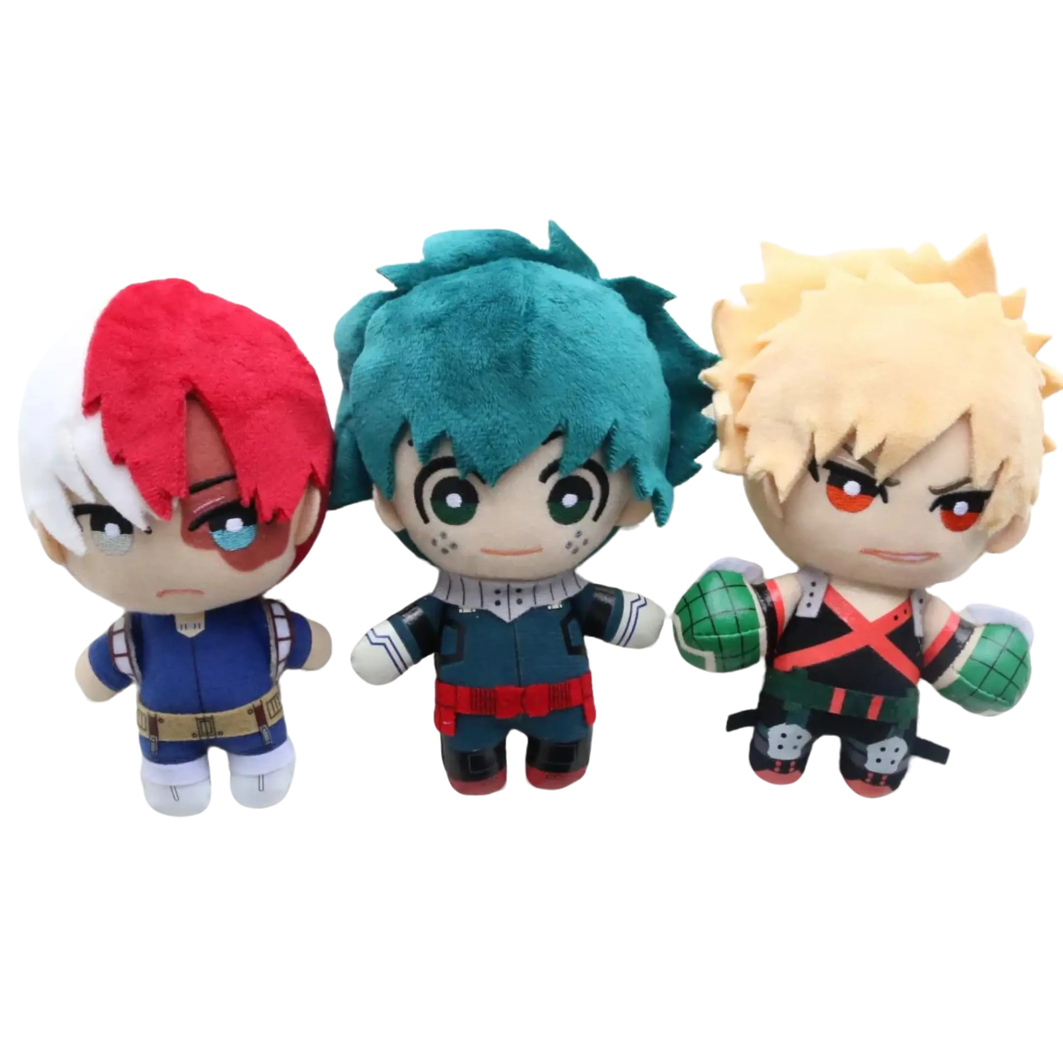 Anime Midoriya Bakugou  Shoto Plush Keychain Figure Cosplay Cartoon Accessories Props