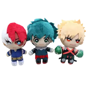 Anime Midoriya Bakugou  Shoto Plush Keychain Figure Cosplay Cartoon Accessories Props