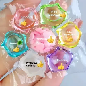 7-In-1 Laundry Gel Beads, 20pcs/bag, 100pcs/tub, Scented, Stain Remover, Color Protector, Antibacterial, Deep Clean, Machine & Hand Wash, Home Essentials