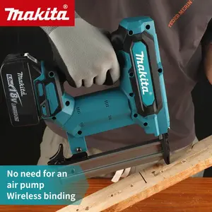 Makita 18V, 6.0Ah Battery Lithium-Ion Nail Gun:suitable for 0.4-1.2 inch straight nails, 100-Nail Capacity, Cordless, Ideal for Flooring, Shelving & DIY Wood Projects