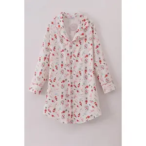 Christmas nutcracker print women gown
