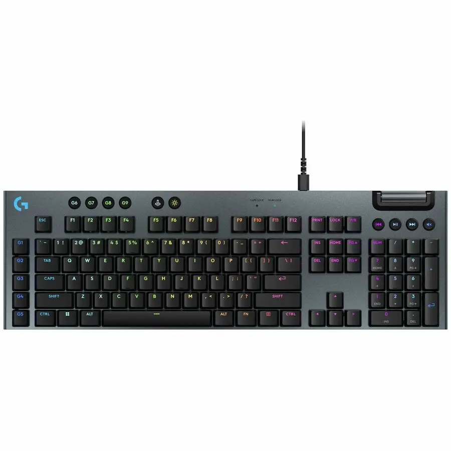 Logitech G915 X Low-Profile Wired Mechanical Gaming Keyboard with Mechanical Keys, Black (920-012950)