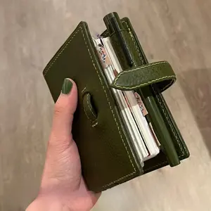 Olive Green M5 Loose-leaf Hand Ledger Notebook Notepad Schedule Plan Diary Pocket Book Thickened Creative Design