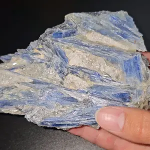 Raw Blue Kyanite Crystal Cluster | Shiny Rock LARGE 8+ Oz