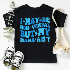 Autism Awareness Kids Shirt, Toddler Autism Tee, Funny Non-Verbal Shirt for Kids, Neurodiversity Shirt, Autism Awareness Outfit Gift