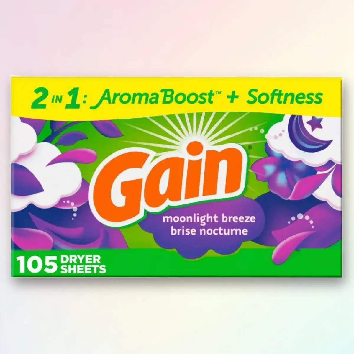 Gain Moonlight Breeze Fabric Softener Dryer Sheets Gain Moonlight Breeze Fabric Softener Dryer Sheets
