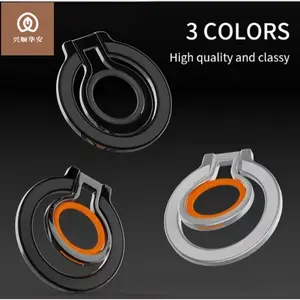 Magsafe magnetic mobile phone ring bracket metal desktop bracket, alloy material light and thin shape directly from the manufacturer