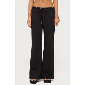 Edikted Women's Bronte Grommet Straight Leg Sweatpants