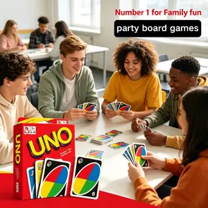 100% Original Mattel UNO Card Game 112 Cards Poker Game Family Party Board Game Christmas Gift for Kids Family Fun Game Card Games for Families