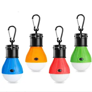10 Packs Portable LED Camping Light Bulb - 3 Lighting Modes Tent Lamp with Clip Hook, Hurricane Emergency Lantern for Home Outdoor Camping Hiking Backpacking Outage