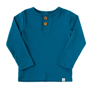 Deep Sapphire Long Sleeve Button Shirt