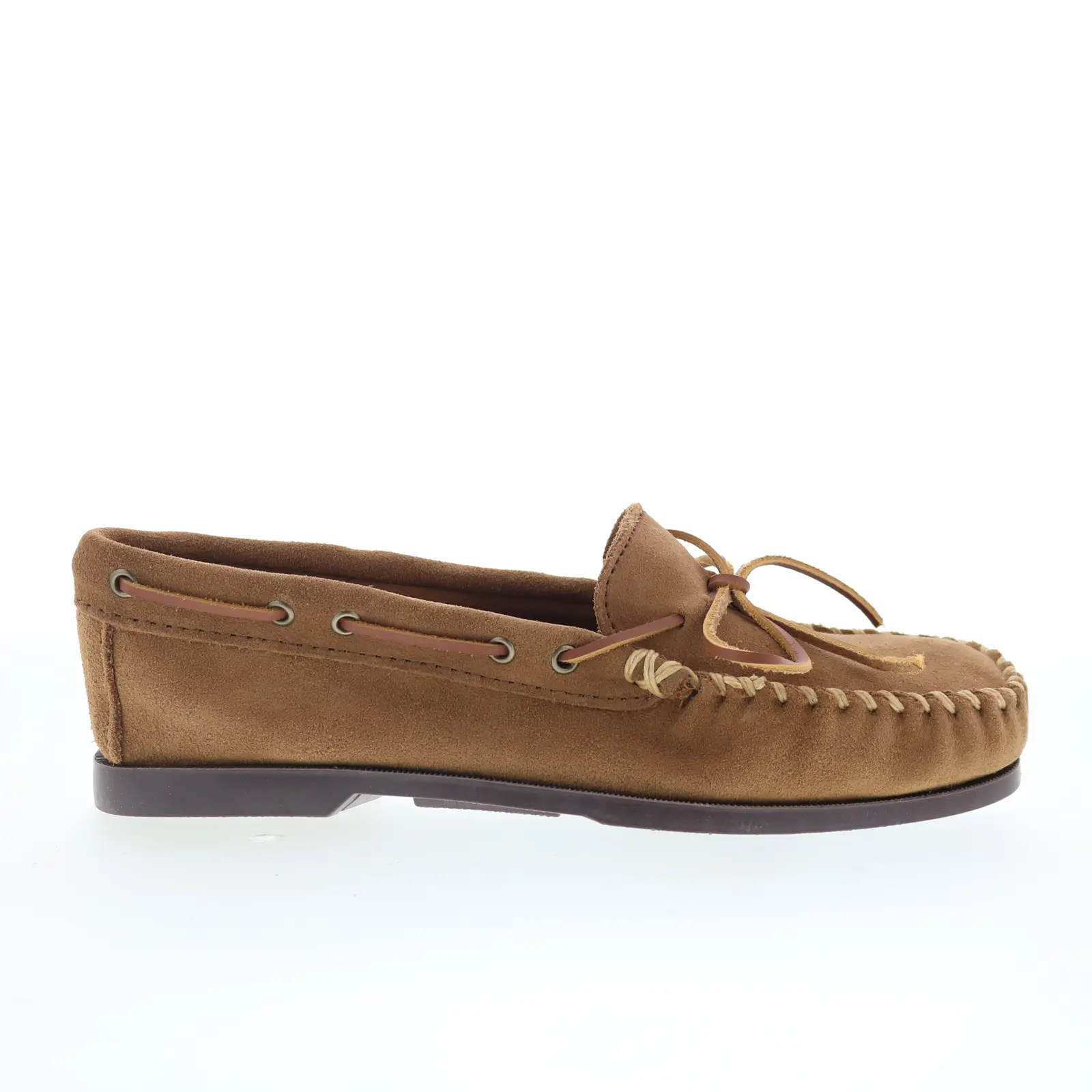 Minnetonka Camp Moc 747W-DST Mens Wide Loafers & Slip Ons Moccasin