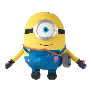 MI Minions & Monster Series No.10 Polyester Cuddly Unisex Anime & Manga Plush Doll, Cute Soft Stuffed Minion Toy, Home Decor Pillow, Birthday Gift for Fans