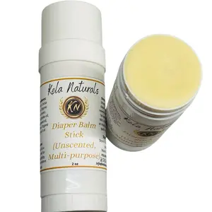 Kela Naturals Diaper Balm Stick Unscented Multi-Purpose Hydrating Moisturizing Stick for Sensitive Dry Skin Diaper Rash Moisturizer All SKIN TYPES