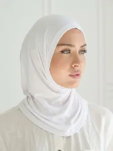 Women's Inner Cap Underscarf Hijab Cap, Turban Hat for Hijab Fashion, Modesty, Casual, Solid Color Chin Elastic Head Cap & Neck Scarf, Winter Fall Accessory